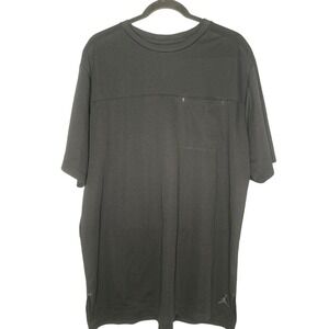 Jordan Mens XL Black Jumpman Activewear Training Short Sleeve T-shirt